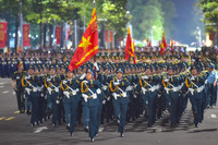 Những hình ảnh tuyệt đẹp tại buổi tổng hợp luyện lần 1 diễu binh, diễu hành ở quảng trường Ba Đình