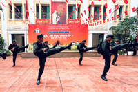 Cảnh sát cơ động Hà Nội hướng dẫn học sinh tiểu học kỹ năng phòng chống bạo lực học đường