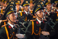 Những hình ảnh tuyệt đẹp tại buổi tổng hợp luyện lần 1 diễu binh, diễu hành ở quảng trường Ba Đình