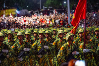 Những hình ảnh tuyệt đẹp tại buổi tổng hợp luyện lần 1 diễu binh, diễu hành ở quảng trường Ba Đình