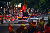 Những hình ảnh tuyệt đẹp tại buổi tổng hợp luyện lần 1 diễu binh, diễu hành ở quảng trường Ba Đình