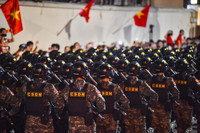 Những hình ảnh tuyệt đẹp tại buổi tổng hợp luyện lần 1 diễu binh, diễu hành ở quảng trường Ba Đình