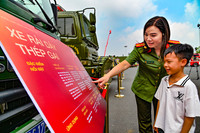 Hình ảnh nổi bật của Công an Thủ đô ở triển lãm 