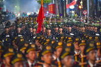 Những hình ảnh tuyệt đẹp tại buổi tổng hợp luyện lần 1 diễu binh, diễu hành ở quảng trường Ba Đình