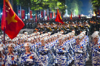 Những hình ảnh tuyệt đẹp tại buổi tổng hợp luyện lần 1 diễu binh, diễu hành ở quảng trường Ba Đình