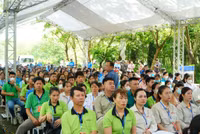 Tổ chức livestream gian hàng thanh niên công nhân tại Chương Mỹ