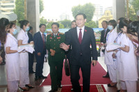 Hình ảnh lãnh đạo Đảng, Nhà nước dự Đại hội đại biểu lần thứ XVII Đảng bộ thành phố Hà Nội