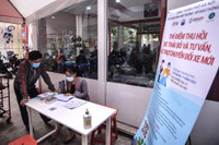 Cận cảnh điểm đo khí thải, hỗ trợ đổi xe máy cũ lấy xe mới ở Hà Nội