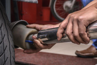 Cận cảnh điểm đo khí thải, hỗ trợ đổi xe máy cũ lấy xe mới ở Hà Nội