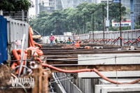 [ẢNH] Cận cảnh công trường hầm chui 700 tỷ đồng trên đường Lê Văn Lương