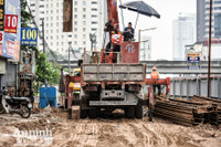 [ẢNH] Cận cảnh công trường hầm chui 700 tỷ đồng trên đường Lê Văn Lương