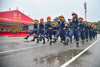 Tổng duyệt khai mạc chung kết Hội thi Thể thao nghiệp vụ chữa cháy cứu nạn, cứu hộ 2025