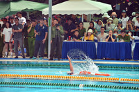 Hình ảnh ấn tượng khi Cảnh sát PCCC đua tài bơi, lặn cứu nạn, cứu hộ