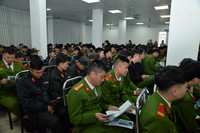 Toàn cảnh phiên giao dịch việc làm đặc biệt dành cho chiến sỹ nghĩa vụ CATP Hà Nội