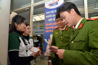 Toàn cảnh phiên giao dịch việc làm đặc biệt dành cho chiến sỹ nghĩa vụ CATP Hà Nội