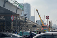 Cận cảnh 2 cầu vượt thép 