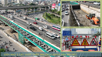 Cận cảnh 2 cầu vượt thép 