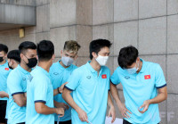 [ẢNH] HLV Park, Công Phượng, Quang Hải và ĐT Việt Nam xét nghiệm Covid-19