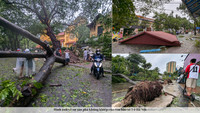 Hình ảnh về sự tàn phá khủng khiếp của cơn bão số 3 ở Hà Nội