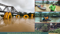 Ảnh: Người Hà Nội bất ngờ khi nước sông Hồng lên nhanh, tràn vào khu dân cư