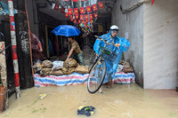 Lũ sông Hồng dâng cao, nhiều khu dân cư ven sông sát trung tâm Hà Nội ngập sâu 
