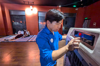 Ảnh: Người dân vùng ngập do nước sông Hồng lên cao ở Hà Nội được di dời đến nơi an toàn