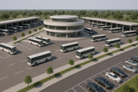 Nhìn từ flycam dự án bến xe khách hiện đại nhất của Thủ đô đang dần lộ diện