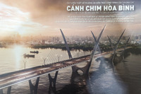 Tận mắt xem giải Nhất phương án thiết kế cầu Thượng Cát độc đáo ở Hà Nội