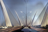 Tận mắt xem giải Nhất phương án thiết kế cầu Thượng Cát độc đáo ở Hà Nội