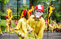 Ấn tượng với hình ảnh thi tài của 19 đội PCCC cơ sở ở làng hoa nức tiếng Thủ đô