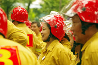 Ấn tượng với hình ảnh thi tài của 19 đội PCCC cơ sở ở làng hoa nức tiếng Thủ đô