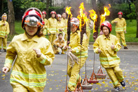 Ấn tượng với hình ảnh thi tài của 19 đội PCCC cơ sở ở làng hoa nức tiếng Thủ đô