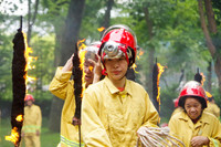 Ấn tượng với hình ảnh thi tài của 19 đội PCCC cơ sở ở làng hoa nức tiếng Thủ đô