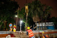 Ga ngầm Trần Hưng Đạo đang hoàn trả mặt đường, robot khổng lồ sẵn sàng đào hầm dài 4km