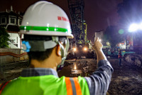 Ga ngầm Trần Hưng Đạo đang hoàn trả mặt đường, robot khổng lồ sẵn sàng đào hầm dài 4km