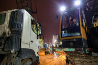 Ga ngầm Trần Hưng Đạo đang hoàn trả mặt đường, robot khổng lồ sẵn sàng đào hầm dài 4km