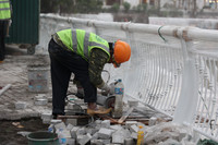 Sân khấu và khán đài ngoài trời lộ diện sau 8 tháng cải tạo hồ Hoàng Cầu