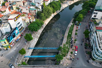 Cận cảnh đập dâng đầu tiên mang nguồn nước bổ cập mới cho sông Tô Lịch 