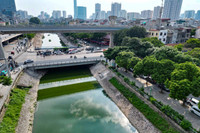 Cận cảnh đập dâng đầu tiên mang nguồn nước bổ cập mới cho sông Tô Lịch 