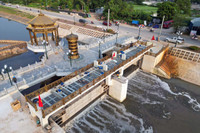 Cận cảnh đập dâng đầu tiên mang nguồn nước bổ cập mới cho sông Tô Lịch 