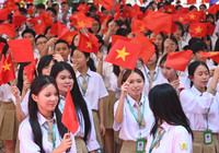 Ảnh: Học sinh Hà Nội náo nức dự lễ khai giảng đặc biệt đón chào năm học 2025-2026