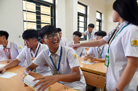 Ảnh: Học sinh Hà Nội náo nức dự lễ khai giảng đặc biệt đón chào năm học 2025-2026