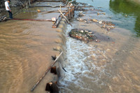 Cận cảnh đập dâng đầu tiên mang nguồn nước bổ cập mới cho sông Tô Lịch 