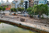 Cận cảnh đập dâng đầu tiên mang nguồn nước bổ cập mới cho sông Tô Lịch 