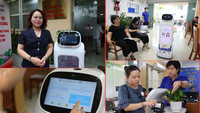 Độc đáo robot làm nhân viên AI phục vụ hành chính công tại Hà Nội