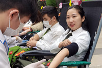 Nữ Công an Thủ đô hiến máu cứu người trong những ngày đầu năm mới 2023