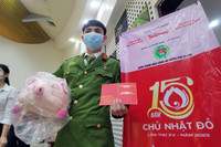 Nữ Công an Thủ đô hiến máu cứu người trong những ngày đầu năm mới 2023