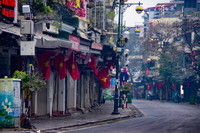 Cánh chim hòa bình tung cánh tuyệt đẹp trong sớm mùng 1 Tết Quý Mão giữa lòng Thủ đô