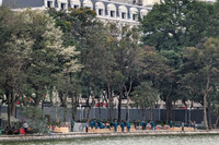 Cận cảnh trận địa pháo hoa tầm cao ở hồ Gươm trước giờ G chào năm mới Giáp Thìn 2024