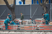 Cận cảnh trận địa pháo hoa tầm cao ở hồ Gươm trước giờ G chào năm mới Giáp Thìn 2024